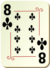 ornamental deck 8 of clubs