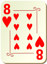 ornamental deck 8 of hearts