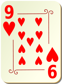 ornamental deck 9 of hearts
