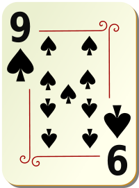 ornamental deck 9 of spades