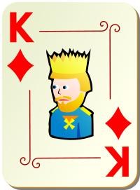 ornamental deck King of diamonds