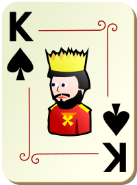 ornamental deck King of spades
