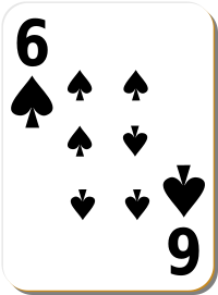 White deck 6 of spades