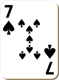 White deck 7 of spades