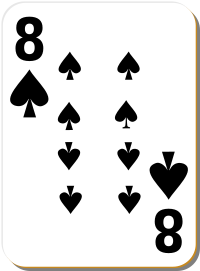 White deck 8 of spades