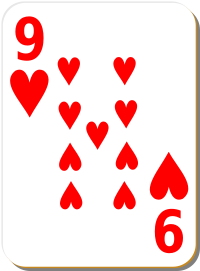 White deck 9 of hearts