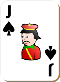 White deck Jack of spades