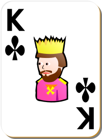 White deck King of clubs