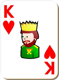 White deck King of hearts
