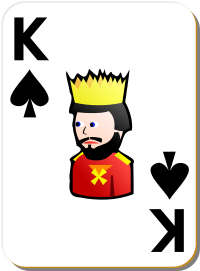 White deck King of spades