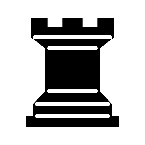 chess piece black rook