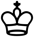 chess symbol king white
