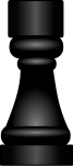chess piece black rook