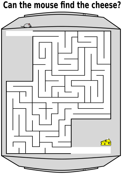 maze mouse find cheese
