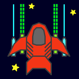 space ship in video game