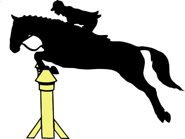 Horse Jumping Dressage Silhouette