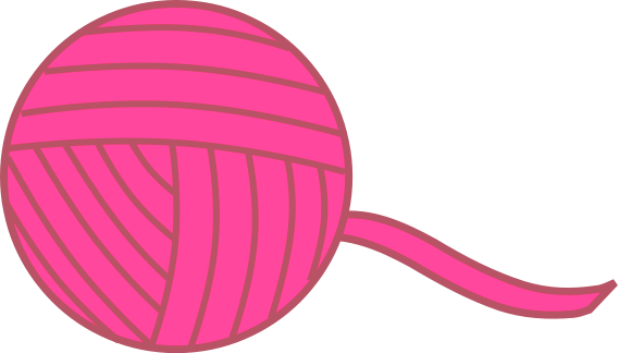 ball of yarn pink
