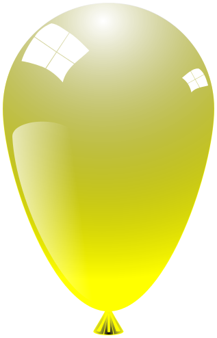 balloon shiny yellow