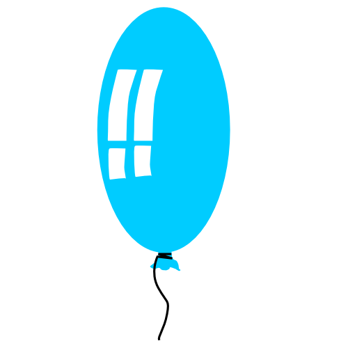 balloon skinny blue