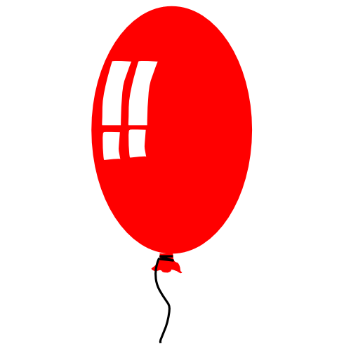 balloon skinny red