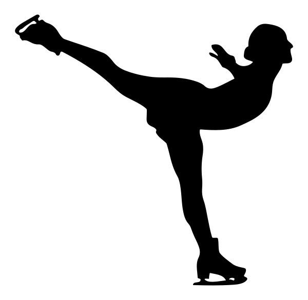 Ice-Skating-Woman-Silhouette