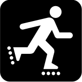 roller skating icon