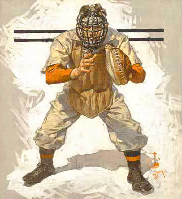 baseball catcher 1909