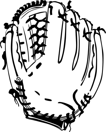 baseball glove outline