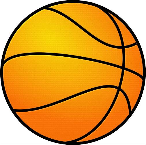 large basketball textured