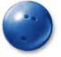 bowling ball blue