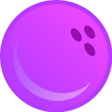 bowling ball clipart purple