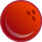bowling ball clipart red