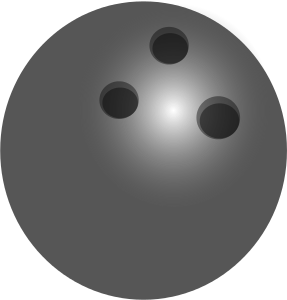 bowling ball gray