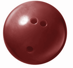 bowling ball red 250