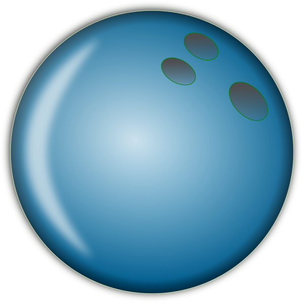 bowling ball large blue