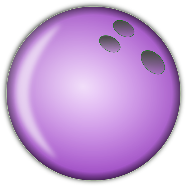bowling ball large purple