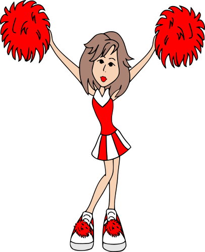 cheerleader red