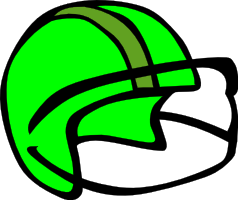 football helmet green