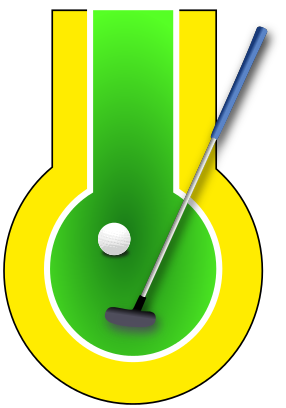 miniature golf symbol yellow