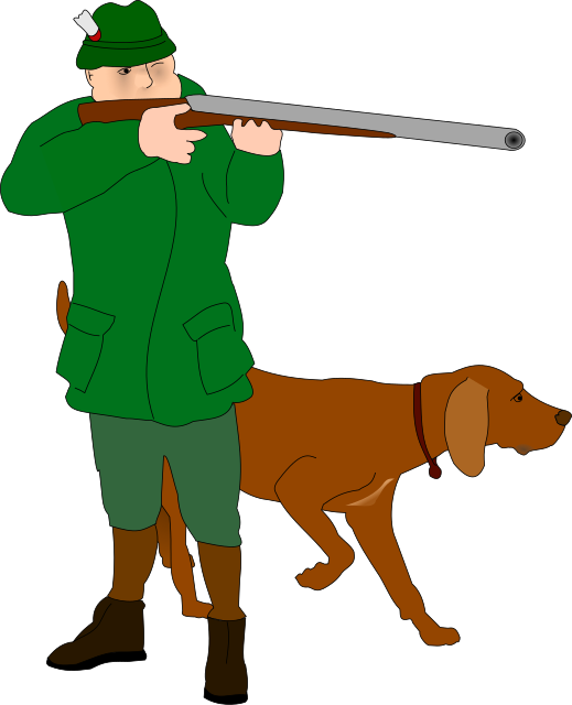 hunting w dog