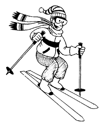ski 1 BW