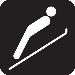 ski jump icon