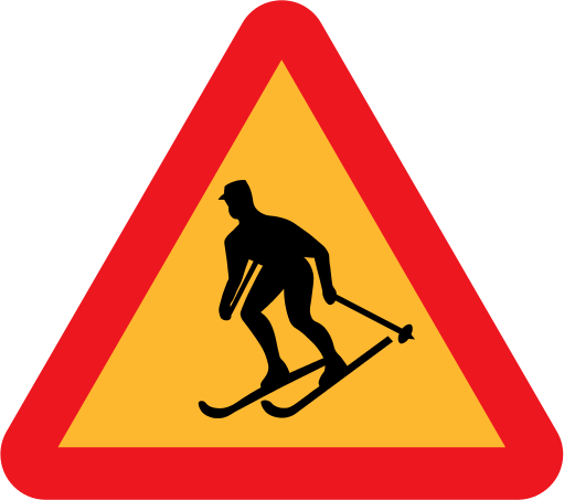 skier sign