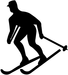 skier silhouette