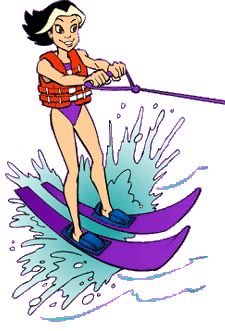 girl water ski