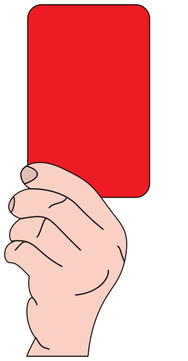 referee soccer red card