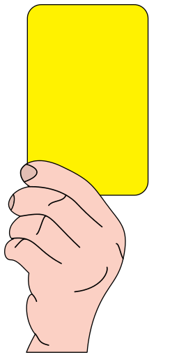 referee soccer yellow card
