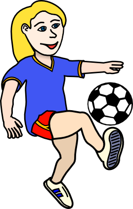 soccer playing girl