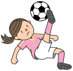 soccer kick girl