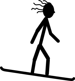 snowboarder stickman